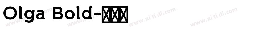 Olga Bold字体转换